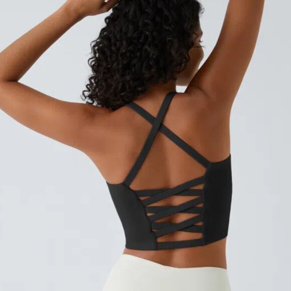 HALARA Other - NWT Halara Crisscross Backless Cropped Yoga Tank Top size M